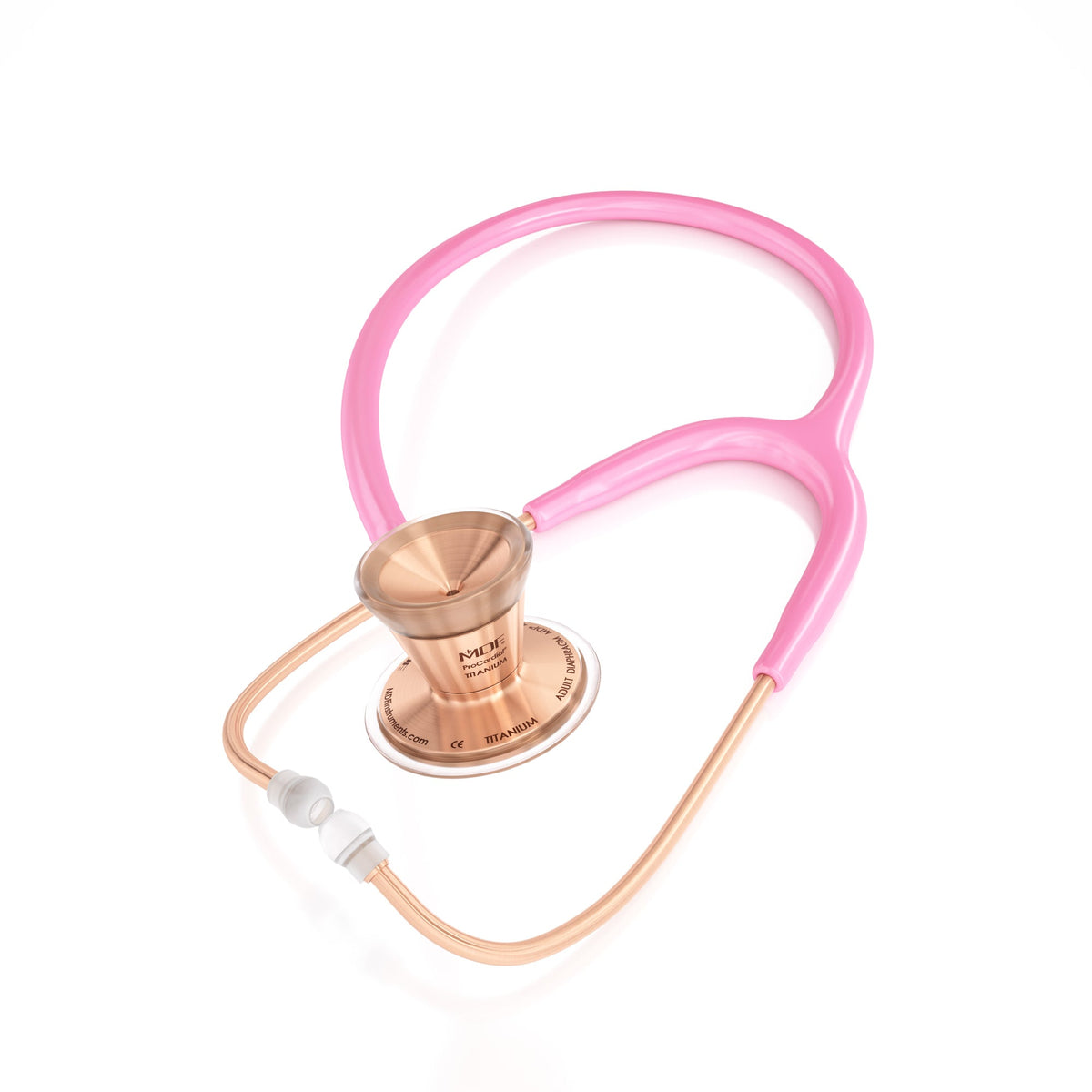 MDF Instruments MDF797TRG01 ProCardial® Titanium Cardiology Stethoscope - Light Pink/Rose Gold