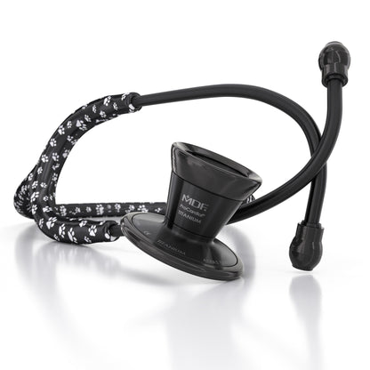 MDF Instruments MDF797TPPBO ProCardial® Titanium Cardiology Stethoscope - Puppy Paw/BlackOut