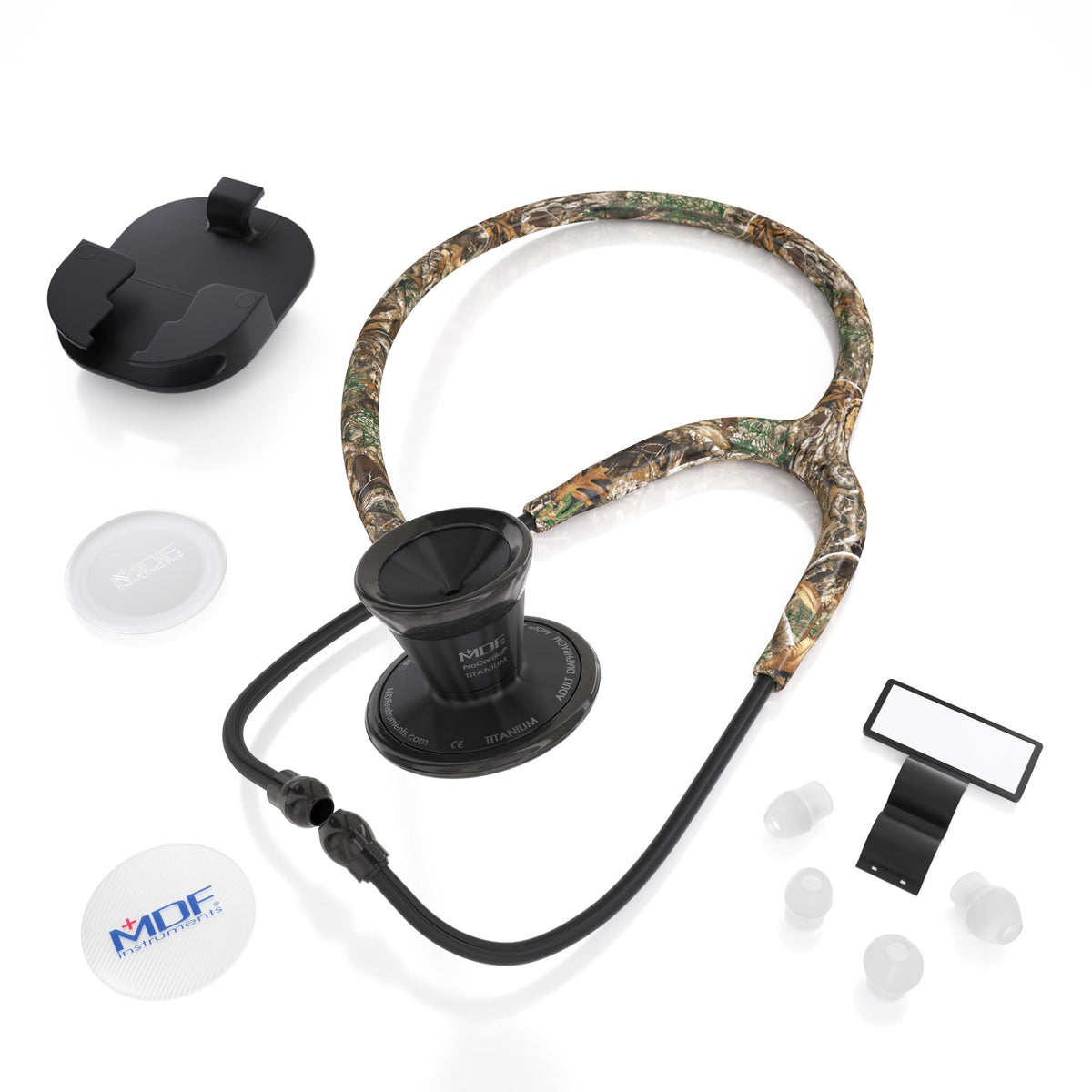 MDF Instruments MDF797TRTEBO ProCardial® Titanium Cardiology Stethoscope - Realtree Edge Camo/BlackOut