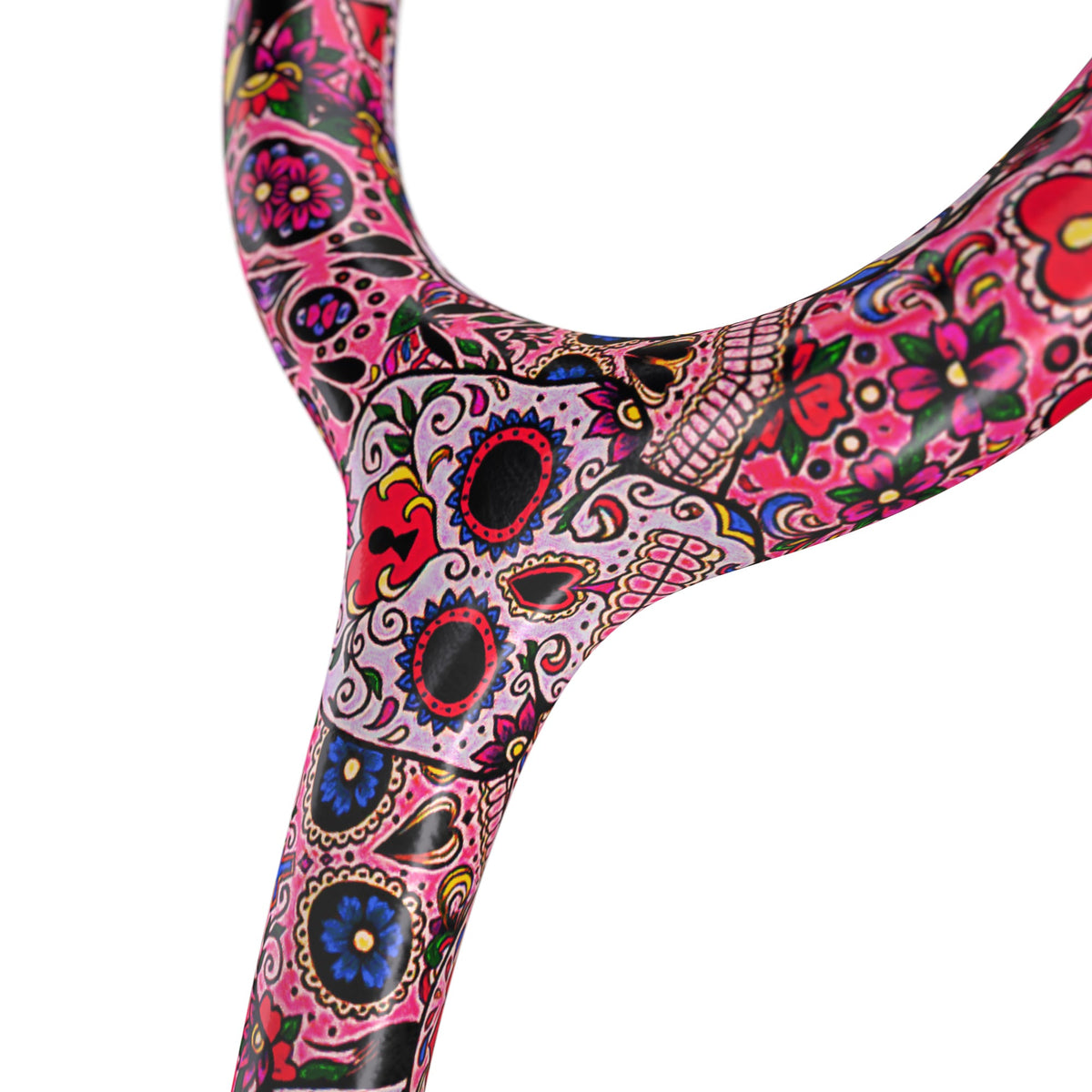 MDF Instruments MDF797TSKBO ProCardial® Titanium Cardiology Stethoscope - Sugar Skull/BlackOut