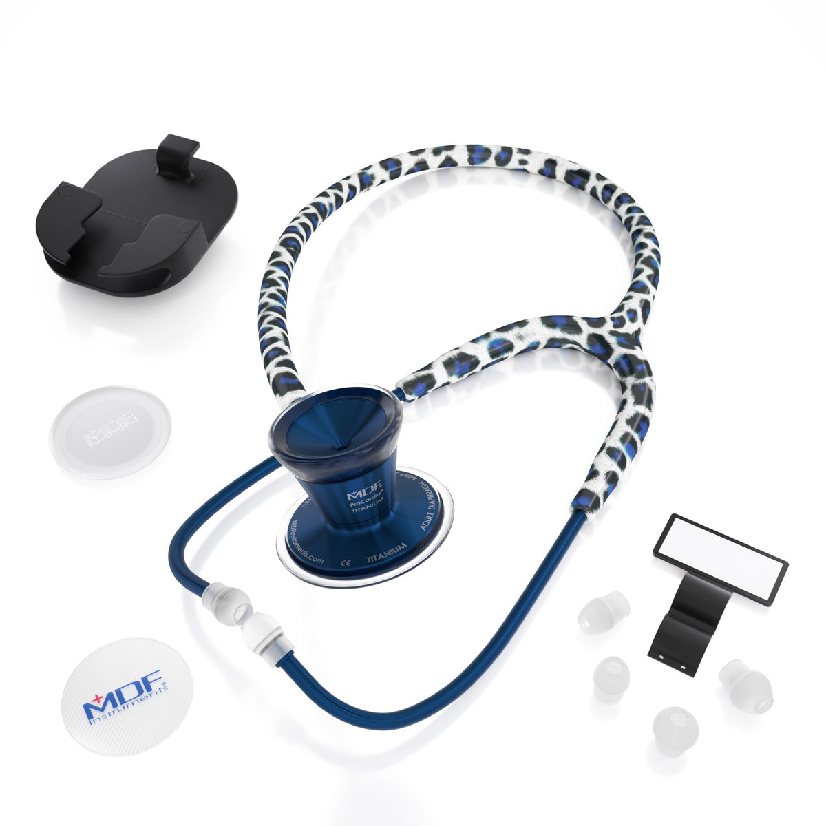 MDF Instruments MDF797TTBCD ProCardial® Titanium Cardiology Stethoscope - Tiberius Panther/Capridium