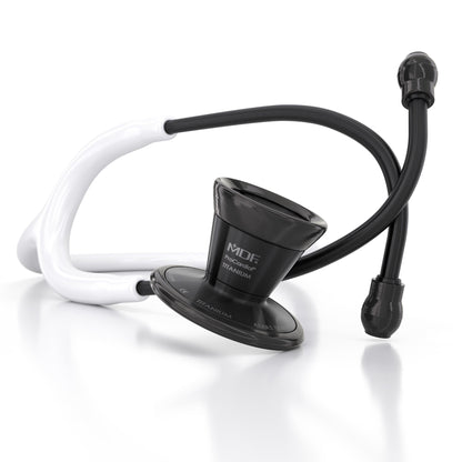 MDF Instruments MDF797TBO29 ProCardial® Titanium Cardiology Stethoscope - White/BlackOut
