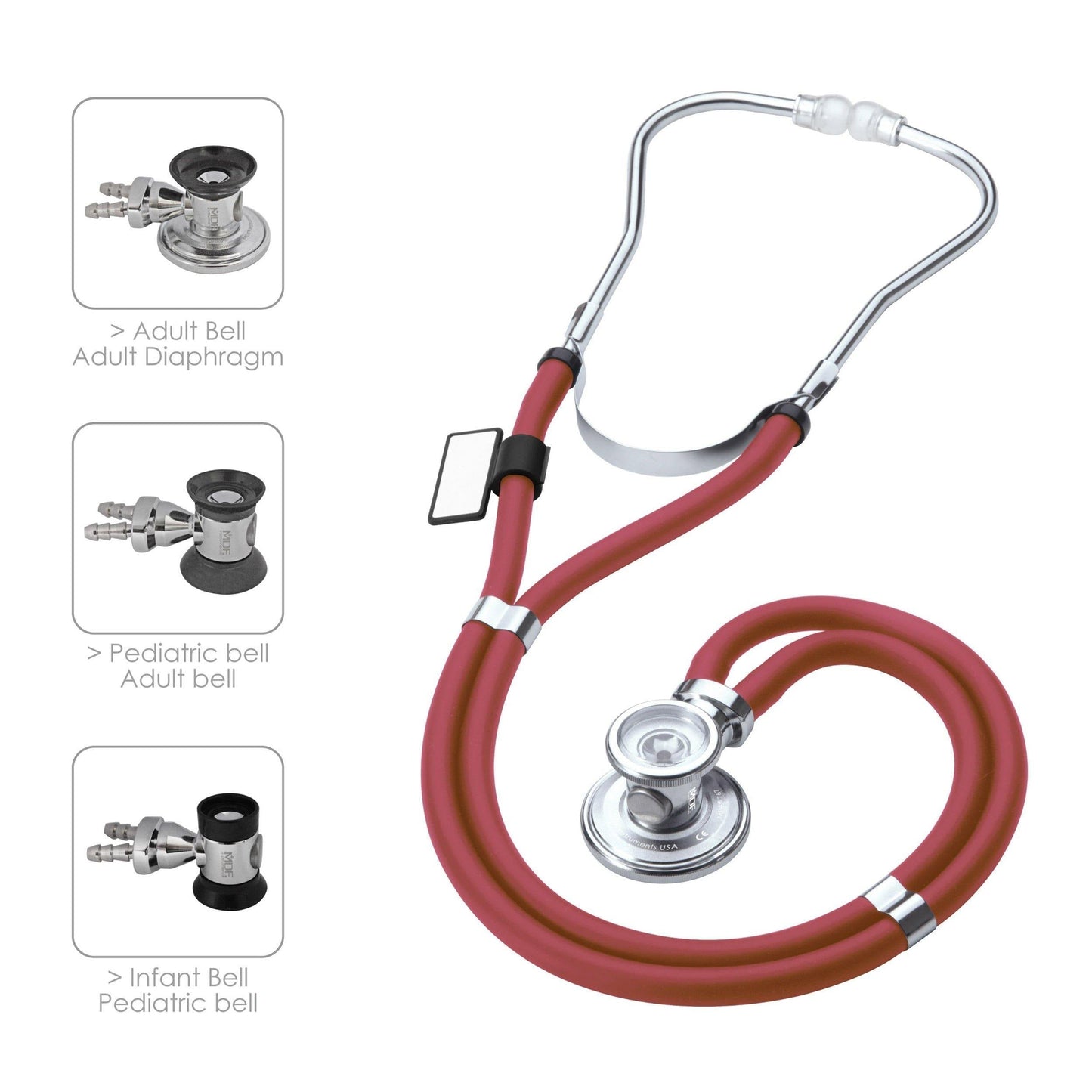 MDF Instruments MDF76717 Sprague Rappaport Stethoscope - Burgundy