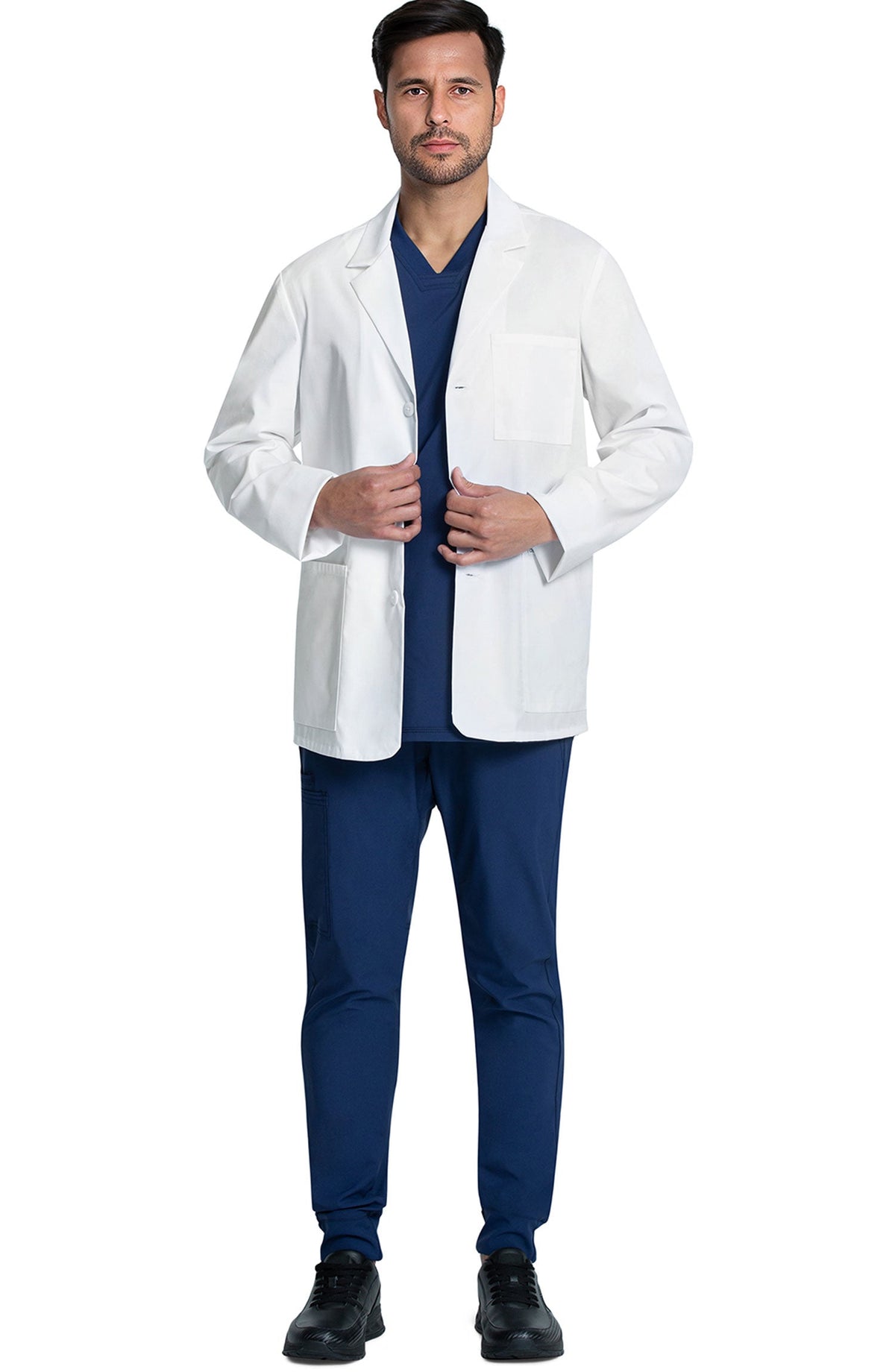 MDF Instruments CK-CK401-WHT-LT Cherokee Men's Consultation Lab Coat - White, LT