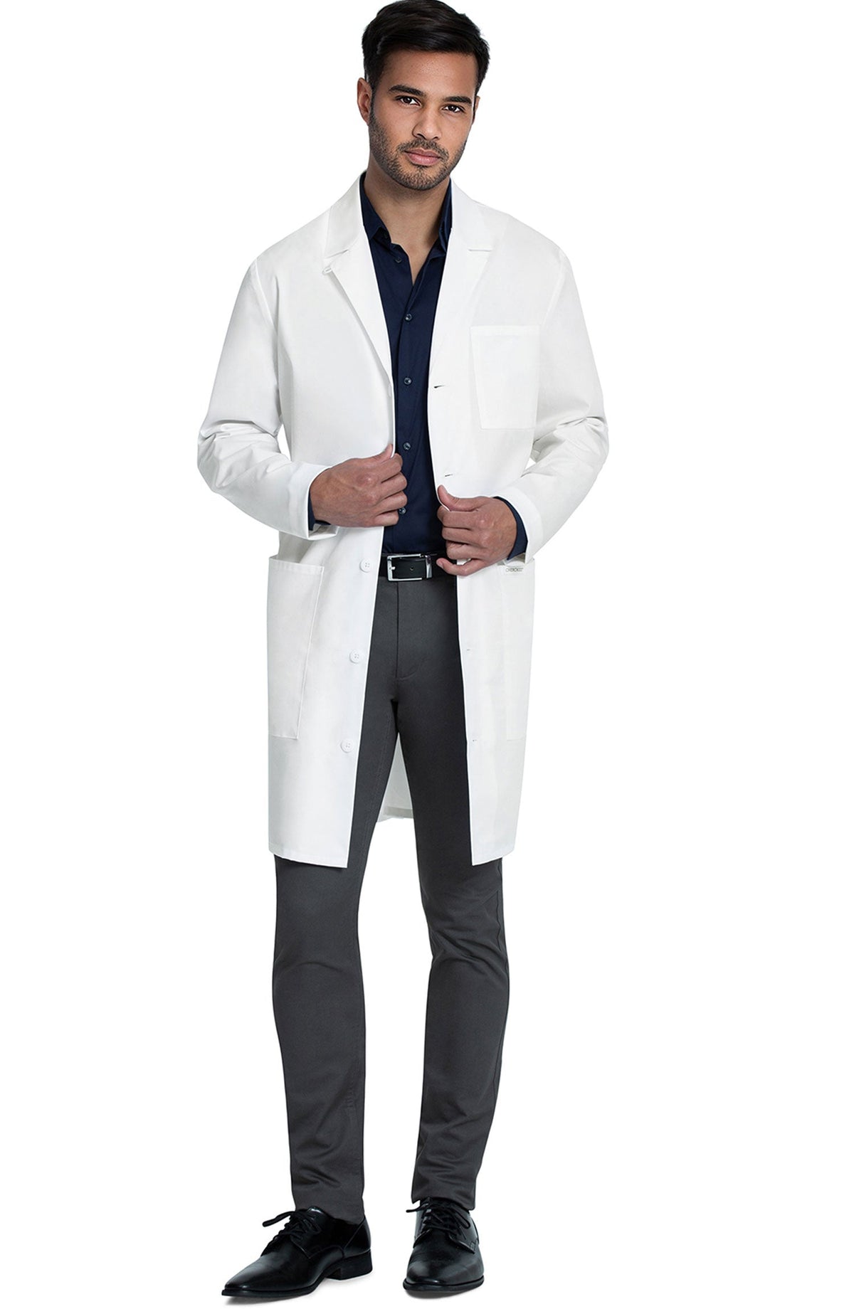 MDF Instruments CK-CK412-WHT-LT Cherokee Men's Full Length Lab Coat - White, LT