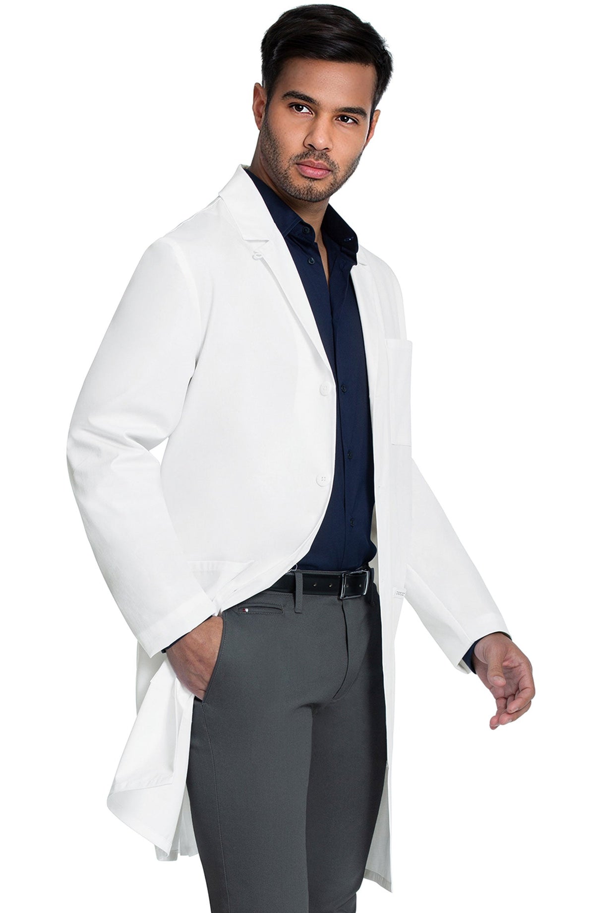 MDF Instruments CK-CK412-WHT-2XLT Cherokee Men's Full Length Lab Coat - White, 2XLT