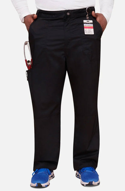 MDF Instruments CK-WW140-BLK-L Cherokee Workwear Revolution Men's Cargo Scrub Pants - Black, L
