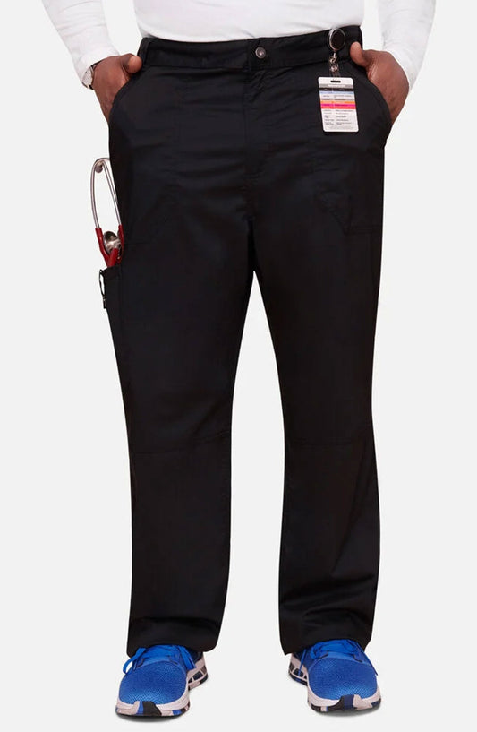 MDF Instruments CK-WW140-BLK-5XL Cherokee Workwear Revolution Men's Cargo Scrub Pants - Black, 5XL