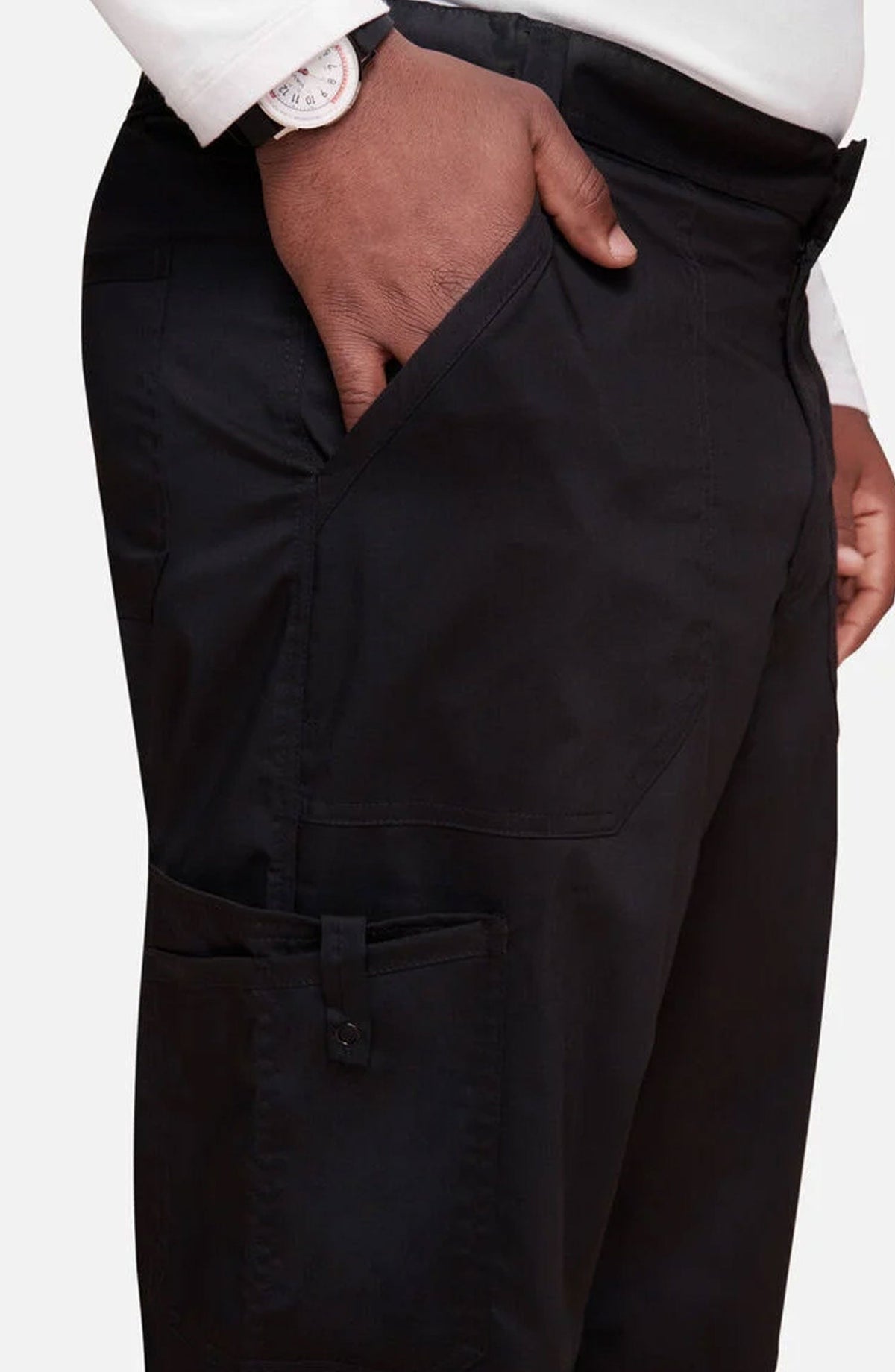 MDF Instruments CK-WW140-BLK-4XL Cherokee Workwear Revolution Men's Cargo Scrub Pants - Black, 4XL