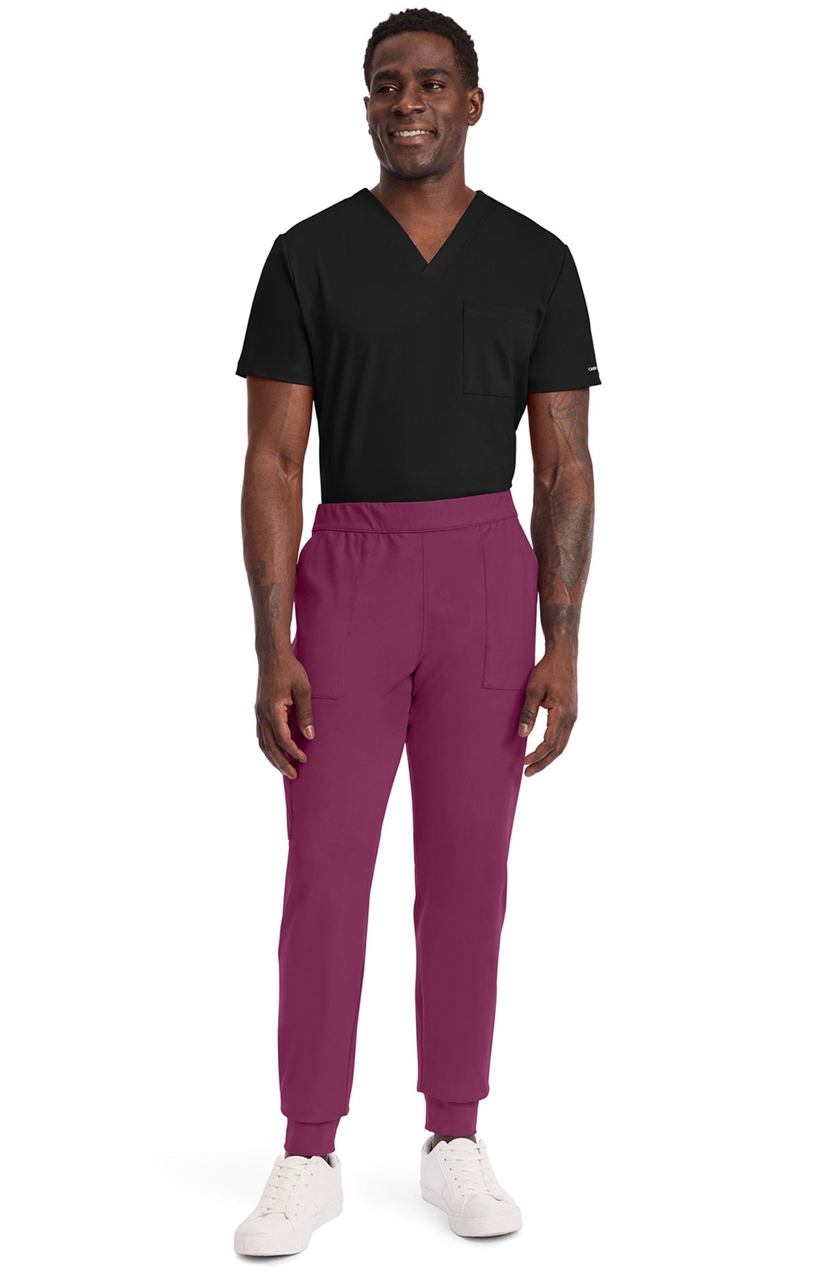 MDF Instruments CK-CK034-WIN-2XLS Cherokee Achieve Men's Mid-Rise Jogger Pants - Wine, 2XLS