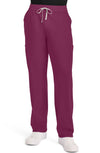 MDF Instruments CK-CK036-WIN-XLT Cherokee Achieve Men's Mid-Rise Straight Leg Scrub Pants - Wine, XLT