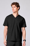 MDF Instruments CK-CK00037-BLK-XS Cherokee Achieve Men's 3 Pocket V-Neck Scrub Top - Black, XS
