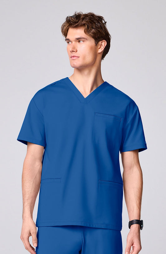 MDF Instruments CK-CK00037-ROY-XL Cherokee Achieve Men's 3 Pocket V-Neck Scrub Top - Royal Blue, XL