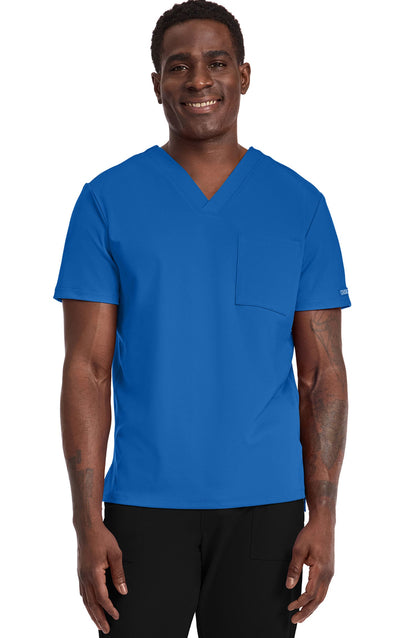 MDF Instruments CK-CK834-ROY-3XL Cherokee Achieve Men's Tuck-In V-Neck Scrub Top - Royal Blue, 3XL