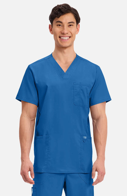 MDF Instruments CK-WW670-ROY-4XL Cherokee Workwear Revolution Men's V-Neck Scrub Top - Royal Blue, 4XL