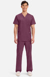 MDF Instruments CK-WW670-WIN-XS Cherokee Workwear Revolution Men's V-Neck Scrub Top - Wine, XS