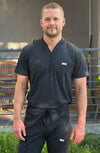 MDF Instruments OU-MN-TT-BL-00M OliveUs Men's Tuck-In Top - Black, M