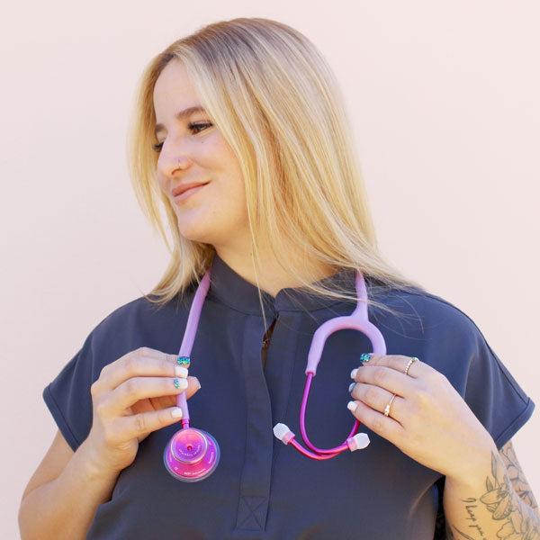 MDF Instruments MDF747XPPA07 Acoustica® Pink Stethoscope Pinkalloy and Cher
