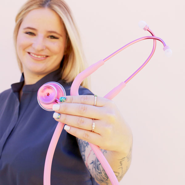MDF Instruments MDF747XPPO01 Acoustica® Pink Stethoscope Pinkore and Cosmo