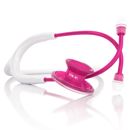 MDF Instruments MDF747XPPA29 Acoustica® Pink Stethoscope Pinkalloy and White
