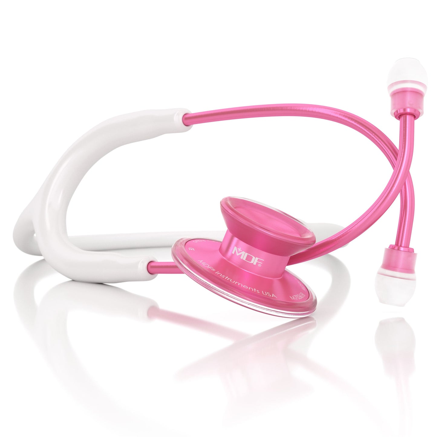 MDF Instruments MDF747XPPO29 Acoustica® Pink Stethoscope Pinkore and White