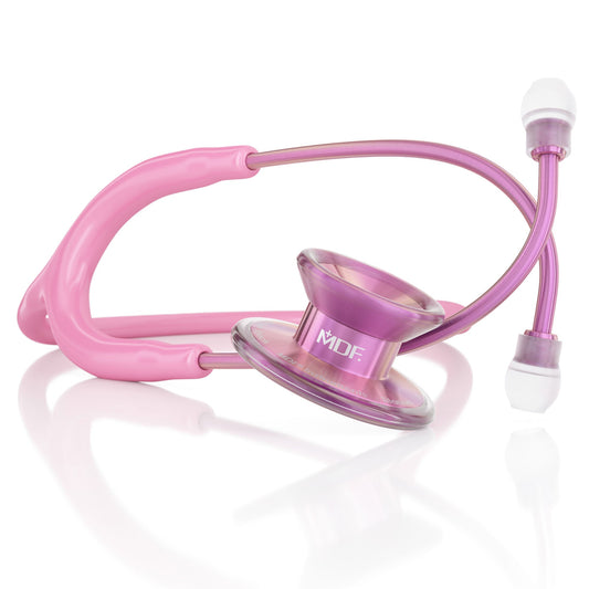 MDF Instruments MDF777TBL01 MD One® Epoch Titanium Adult Stethoscope - Light Pink/Blossom