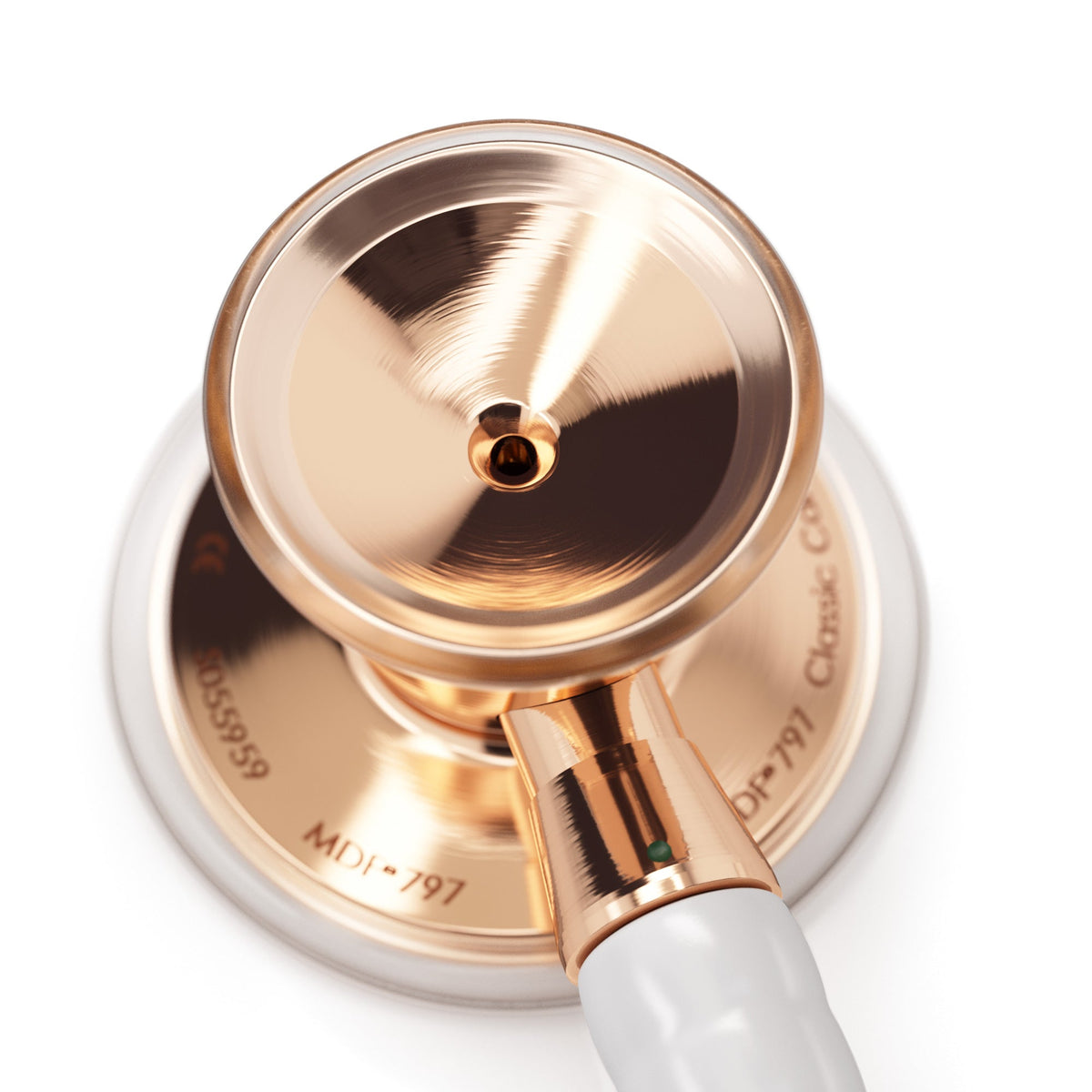 MDF Instruments MDF797RG29 ProCardial® Stainless Steel Cardiology Stethoscope - White/Rose Gold