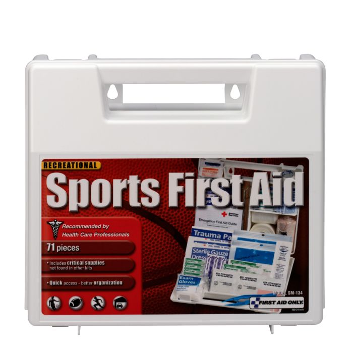 First Aid Only SM-134 10 Person Sports First Aid Kit, Plastic Case