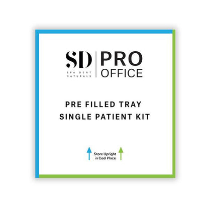 SpaDent Naturals A124001 Flex™ in Office Only syringe + Tray (Double Session) - Case of 10
