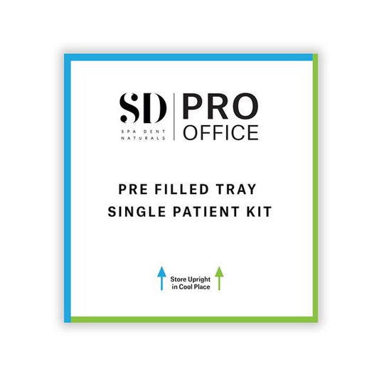 SpaDent Naturals A124001 Flex™ in Office Only syringe + Tray (Double Session) - Case of 10