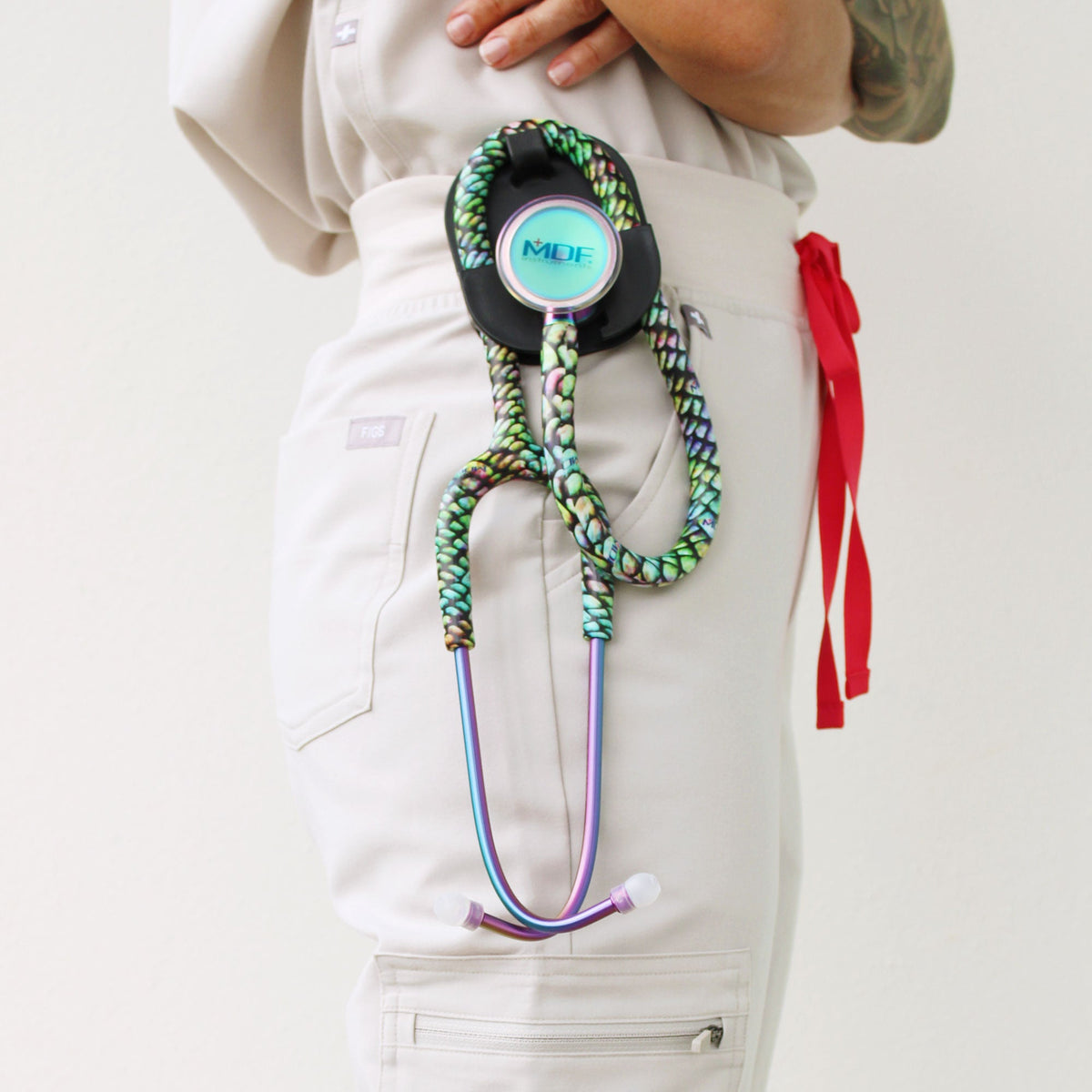MDF Instruments MDF797TMMKL ProCardial® Titanium Cardiology Stethoscope - Mermaid/Kaleidoscope