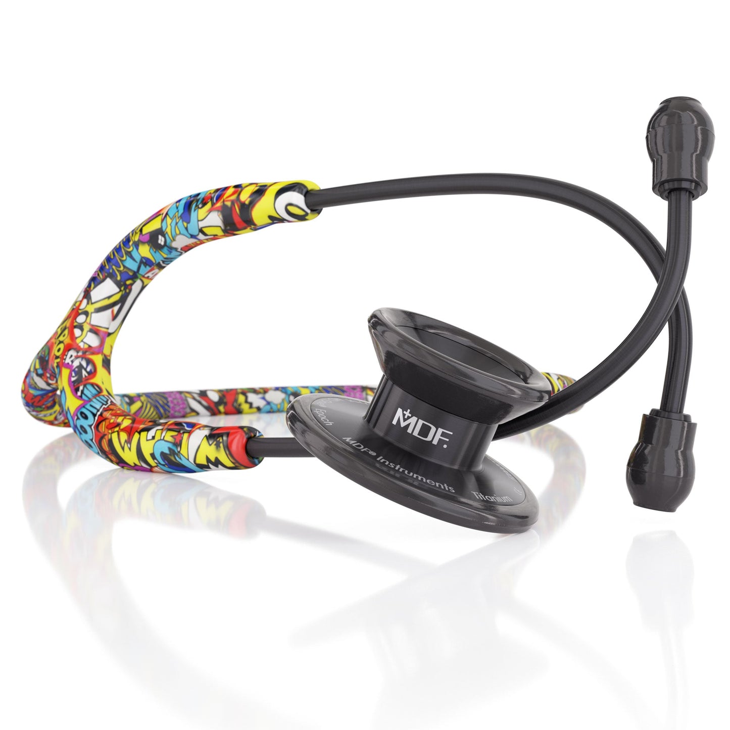 MDF Instruments MDF777TGFBO MD One® Epoch® Titanium Adult Stethoscope - Graffiti/BlackOut