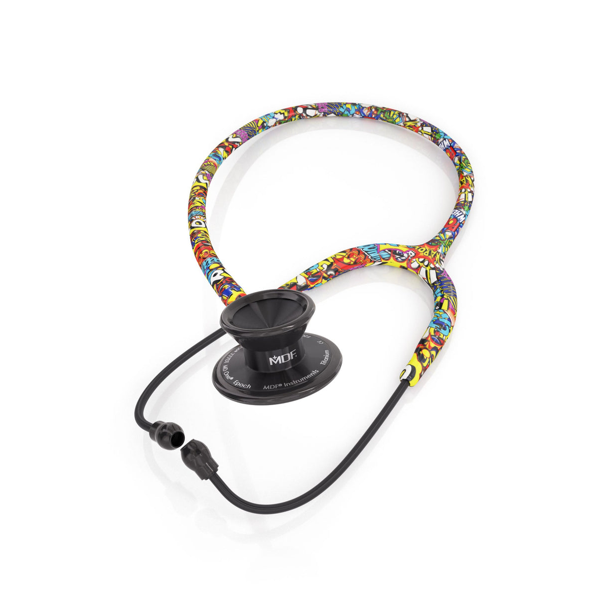 MDF Instruments MDF777TGFBO MD One® Epoch® Titanium Adult Stethoscope - Graffiti/BlackOut