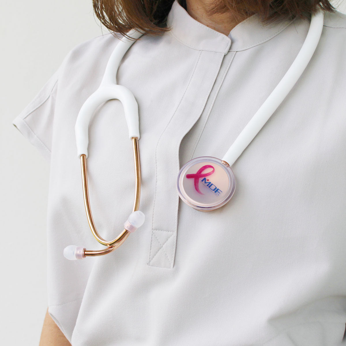 MDF Instruments MDF777RG29BC MD One® Adult Stethoscope - Breast Cancer Edition
