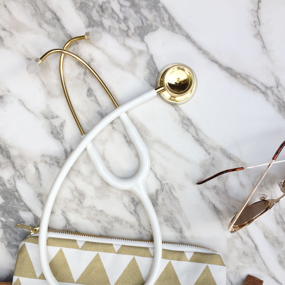 MDF Instruments MDF777K29 MD One® Adult Stethoscope - White/Gold