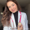 MDF Instruments MDF797TPGLRG ProCardial® Titanium Cardiology Stethoscope - Bright Pink Glitter/Rose Gold