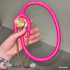 MDF Instruments MDF797TPGLRG ProCardial® Titanium Cardiology Stethoscope - Bright Pink Glitter/Rose Gold