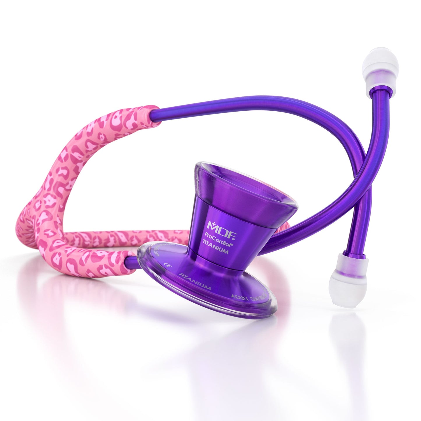 MDF Instruments MDF797TCPUV ProCardial® Titanium Cardiology Stethoscope - Cougar Pynk/Ultraviolet