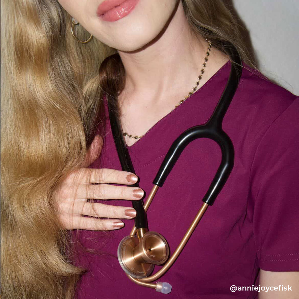 MDF Instruments MDF797TRG11 ProCardial® Titanium Cardiology Stethoscope - Black/Rose Gold