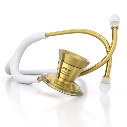 MDF Instruments MDF797TK29 ProCardial® Titanium Cardiology Stethoscope - White/Gold