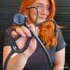 MDF Instruments MDF797TGLBO ProCardial® Titanium Cardiology Stethoscope - Black Glitter/BlackOut