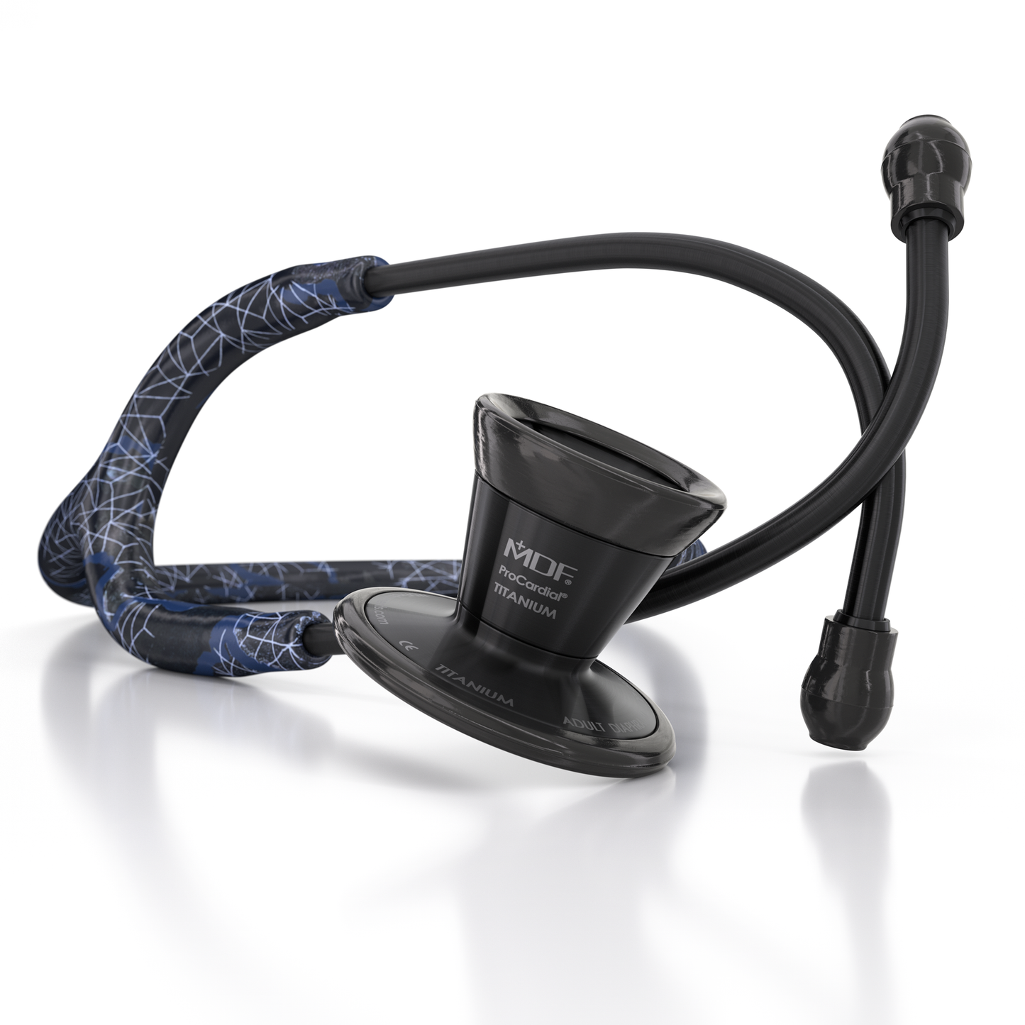MDF Instruments MDF797TTRBO ProCardial® Titanium Cardiology Stethoscope - Realtree Trace Blue/BlackOut