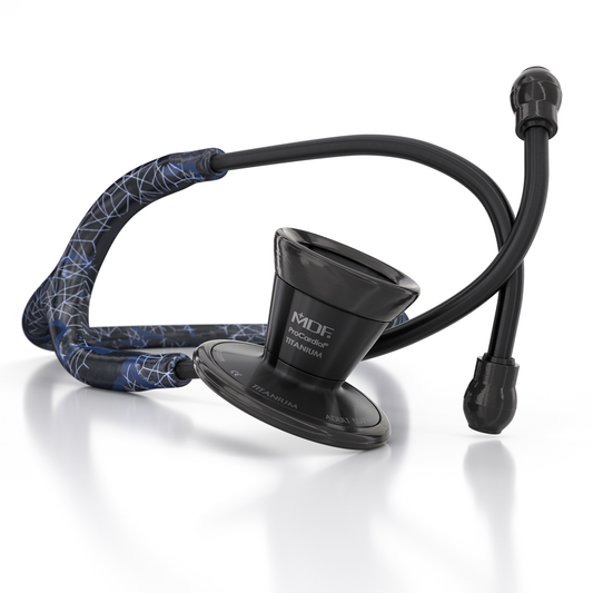 MDF Instruments MDF797TTRBO ProCardial® Titanium Cardiology Stethoscope - Realtree Trace Blue/BlackOut