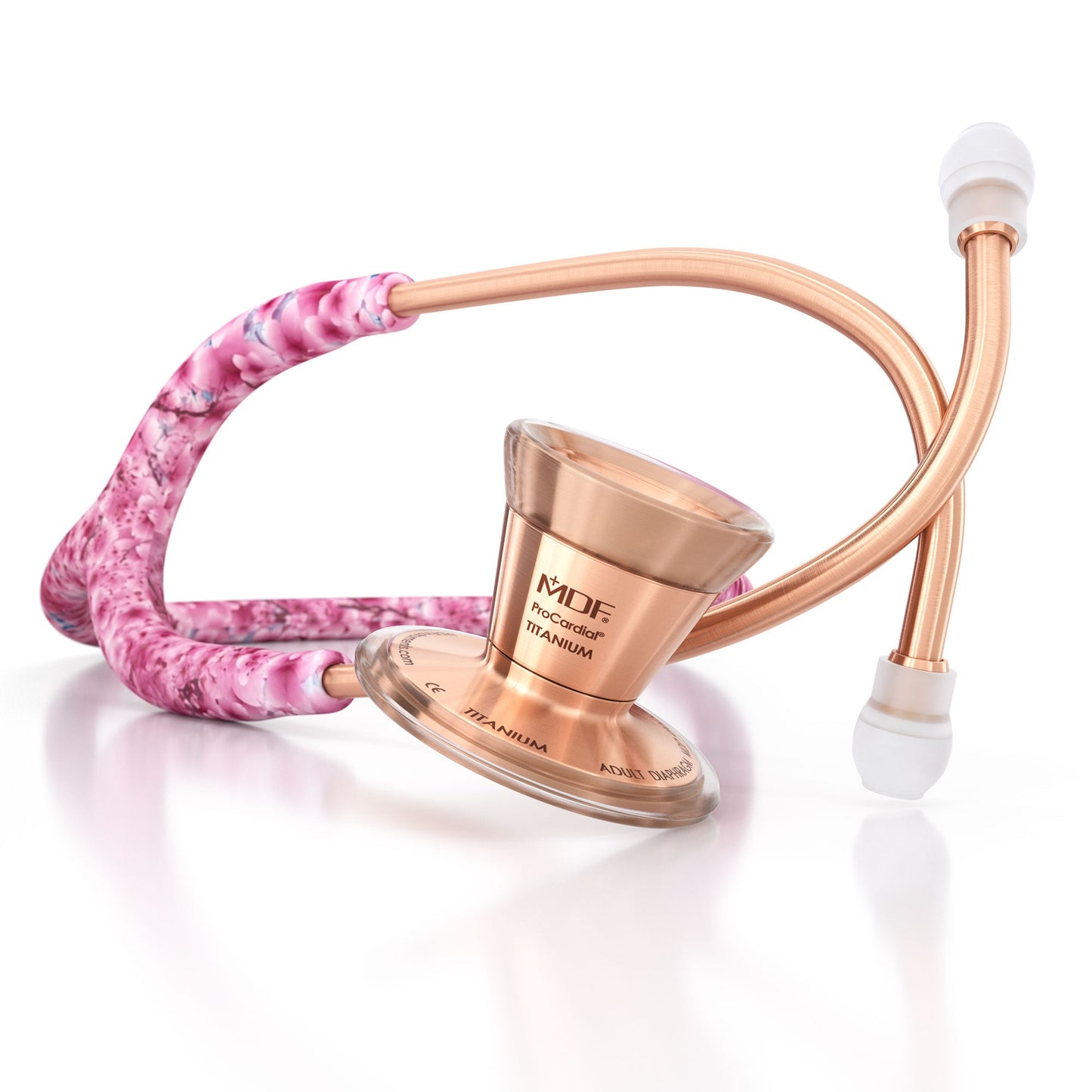 MDF Instruments MDF797TSARG ProCardial® Titanium Cardiology Stethoscope - Sakura/Rose Gold