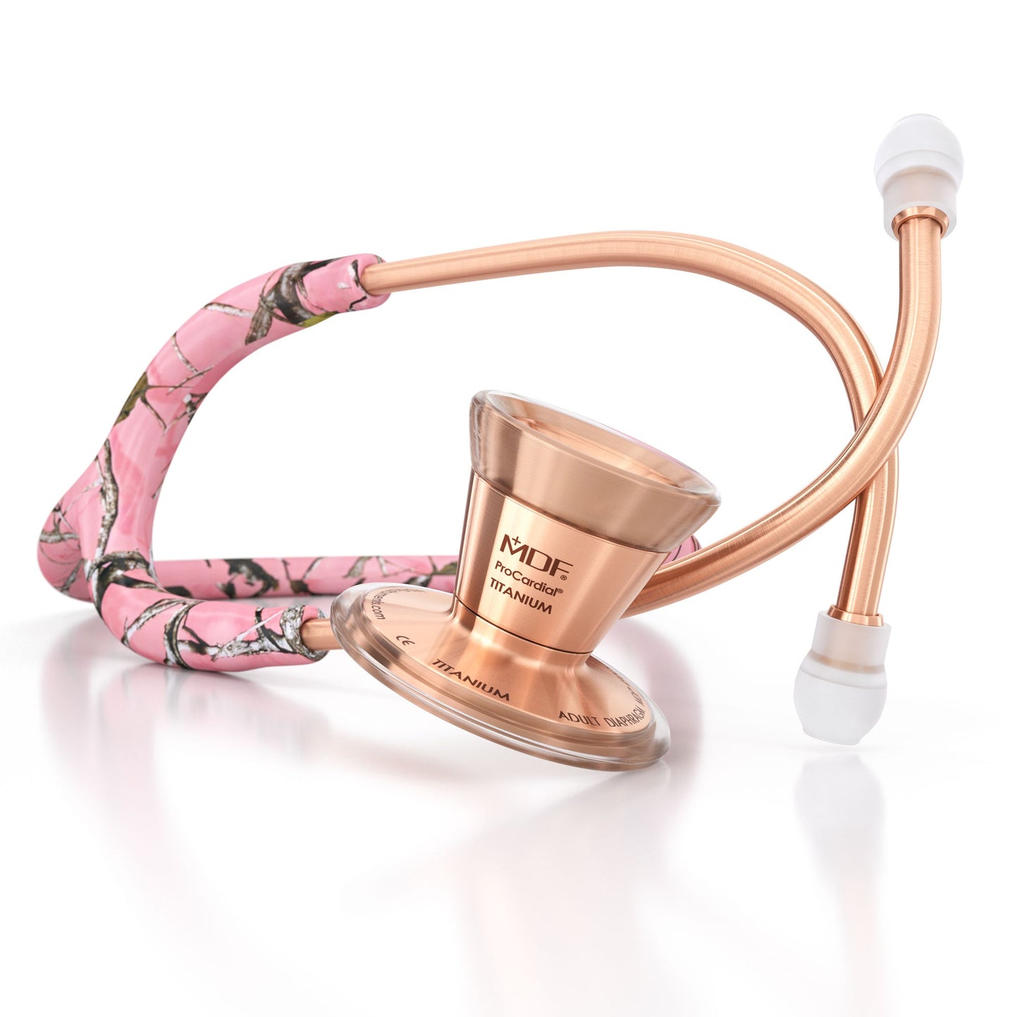 MDF Instruments MDF797TCLRG ProCardial® Titanium Cardiology Stethoscope - True Timber Conceal Pink/Rose Gold