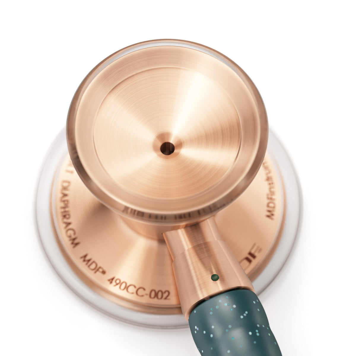 MDF Instruments MDF797TGGLRG ProCardial® Titanium Cardiology Stethoscope - Green Glitter/Rose Gold