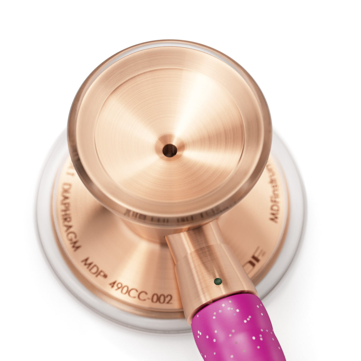 MDF Instruments MDF797TPGLRG ProCardial® Titanium Cardiology Stethoscope - Bright Pink Glitter/Rose Gold