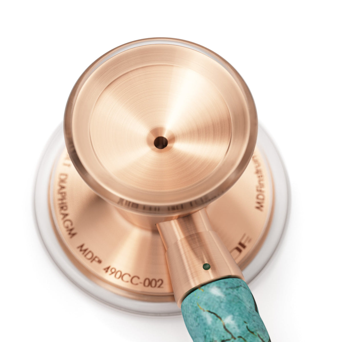 MDF Instruments MDF797TTQRG ProCardial® Titanium Cardiology Stethoscope - Turquoise/Rose Gold