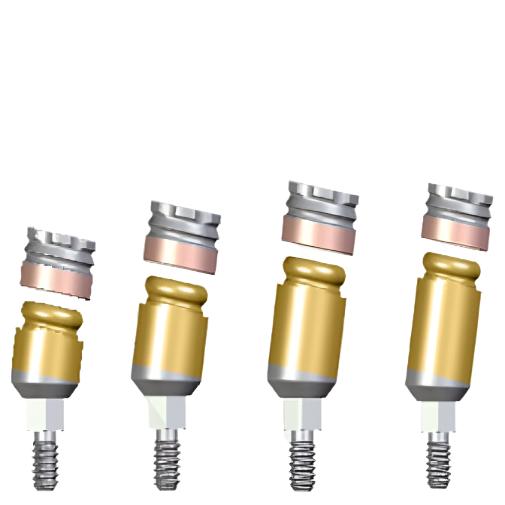 ITL Dental WCA-0940-W 9° x 4mm x 4.5 Platform OLS Abutment Angular MLS System Concept