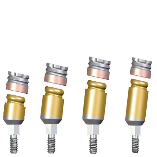 ITL Dental WCA-0930-W 9° x 3mm x 4.5 Platform OLS Abutment Angular MLS System Concept